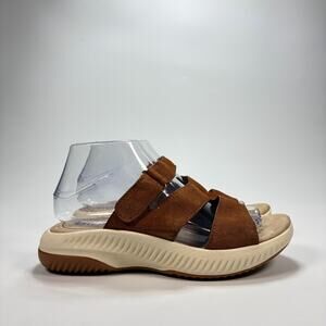 Bionica Airmont Leather Slide Sandals Brown Shoes B10014700 Women's Size 7.5M